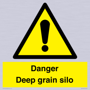 Danger Deep grain silo